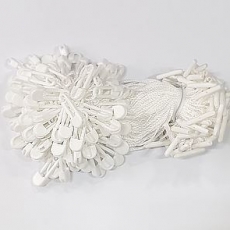 화이트 택끈 택고리 플라스틱 실고리