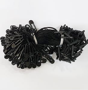 블랙 택끈 택고리 플라스틱 실고리
