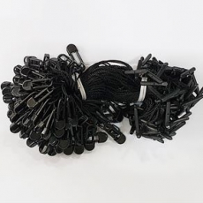 블랙 택끈 택고리 플라스틱 실고리