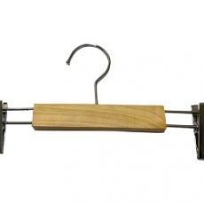 나무색 아기원목옷걸이 원목바지걸이 5개