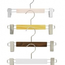 칼라 옷가게 원목바지걸이 바지옷걸이 5개