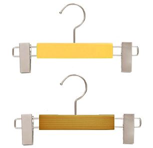 칼라 아기원목옷걸이 원목바지걸이 5개