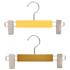 칼라 아기원목옷걸이 원목바지걸이 5개
