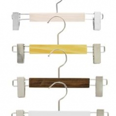 컬러 매장 원목바지걸이 바지집게 5개