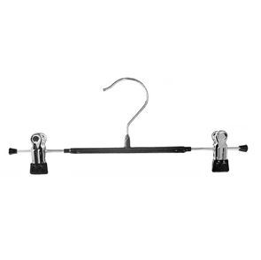 아동 블랙 실리콘 코팅 바지걸이 바지옷걸이