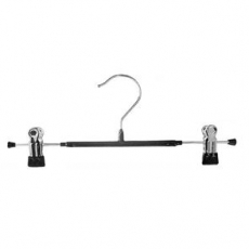 아동 블랙 실리콘 코팅 바지걸이 바지옷걸이