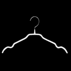 나시 걸이 화이트 코팅옷걸이 실리콘옷걸이 5개