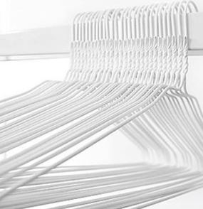 흰색 세탁소옷걸이 철사옷걸이(1박스)