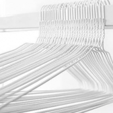 흰색 세탁소옷걸이 철사옷걸이(1박스)