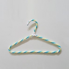 삼색칼라 지끈옷걸이 끈옷걸이 28cm 5개