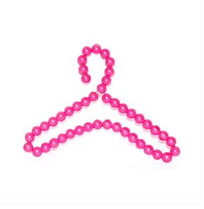 핑크 비즈옷걸이 구슬 상의 진주옷걸이