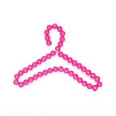 핑크 비즈옷걸이 구슬 상의 진주옷걸이