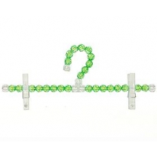 연두 진주 비즈 구슬바지걸이 바지옷걸이