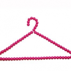 핑크 구슬옷걸이 진주옷걸이 비즈옷걸이