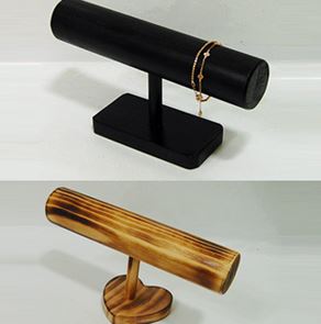 T자 원목 팔찌진열 머리띠정리대 시계진열대