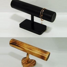 T자 원목 팔찌진열 머리띠정리대 시계진열대