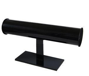 T자 블랙 아크릴 팔찌진열 머리띠진열대