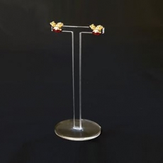 투명 둥근T자 아크릴 귀걸이거치대 중