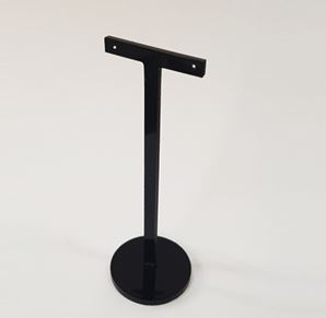 블랙 둥근T자 아크릴 귀걸이진열대 중