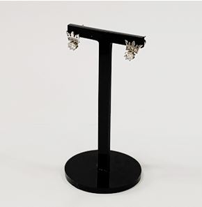 블랙 둥근T자 아크릴귀걸이거치대 소