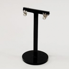 블랙 둥근T자 아크릴귀걸이거치대 소