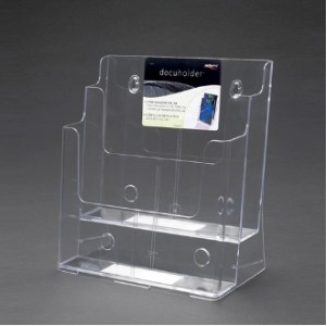 (F4002) 2단 아크릴 카다로그 전단지  리플렛 팜플렛 꽂이 케이스 진열대