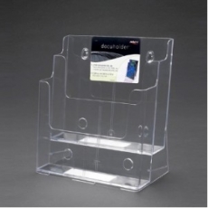 (F4002) 2단 아크릴 카다로그 전단지  리플렛 팜플렛 꽂이 케이스 진열대