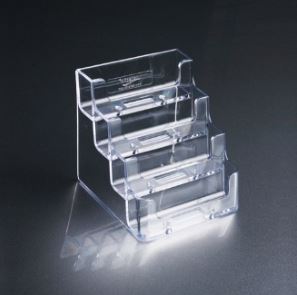 (F3004) 3단 투명 아크릴  명함 케이스 꽂이