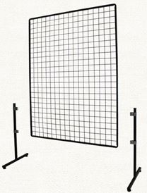 철망 메쉬 T 자진열대다리