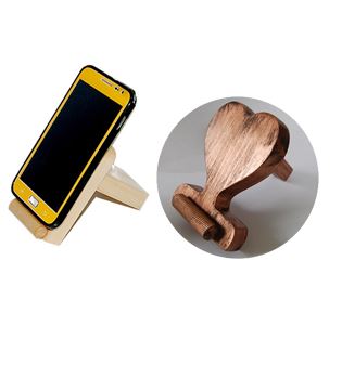 원목 핸드폰 진열대