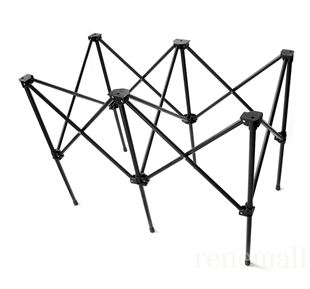 2칸 자바라 접이식 x자 매대