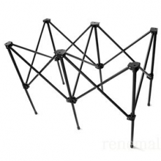 2칸 자바라 접이식 x자 매대