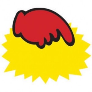 4028 톱니손 공백스티커 가격POP