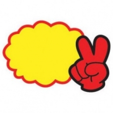 3999 V자손 공백스티커 쇼카드 가격POP