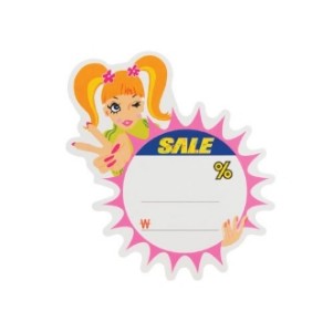 P2002 양갈래소녀 SALE스티커 세일피오피