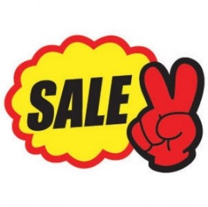 4004 V자손 SALE스티커 세일문구