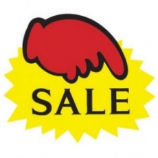 4054 톱니손 SALE문구 세일문구 대