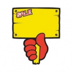 4035 푯말손 SALE스티커 세일문구 pop