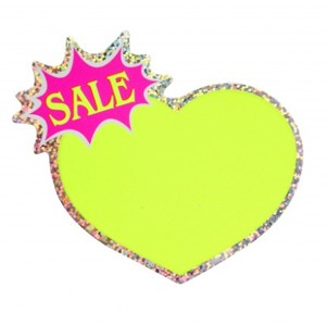 4046 하트 SALE문구 세일쇼카드 세일종이