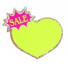 4046 하트 SALE문구 세일쇼카드 세일종이