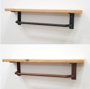 12파이 원목 선반행거 선반옷걸이 벽고정행거