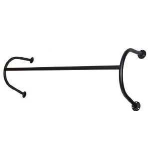 민자 블랙 벽행거 벽면행거 부착옷걸이