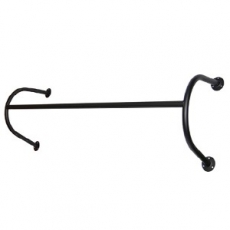 민자 블랙 벽행거 벽면행거 부착옷걸이