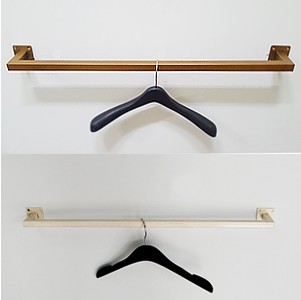 19 각파이프 ㄷ자행거 벽행거 벽부착옷걸이