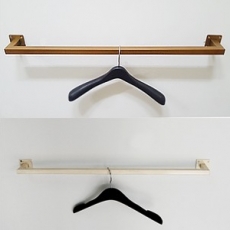 19 각파이프 ㄷ자행거 벽행거 벽부착옷걸이