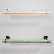 싱글걸이,우드봉 벽면옷걸이 벽부착옷걸이 세트