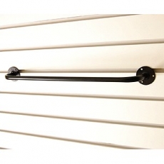 12파이 블랙 ㄷ자행거 벽행거 벽부착옷걸이