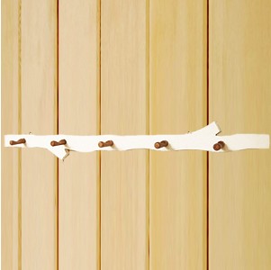 벽부착 화이트 나뭇가지 홈 나무벽옷걸이