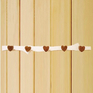 벽부착 화이트 나뭇가지 브론즈하트 벽체옷걸이