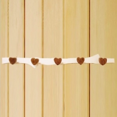 벽부착 화이트 나뭇가지 브론즈하트 벽체옷걸이